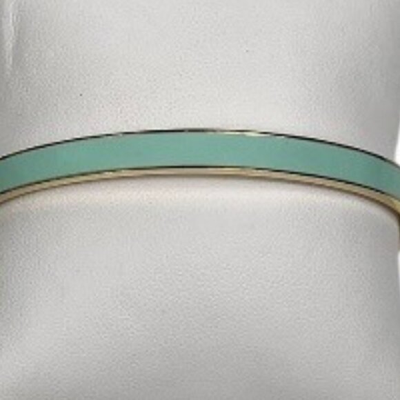 My Badass Girl Gang Semi-Open Cuff Bracelet Engraved Message Blue Gold tone - Picture 2 of 10